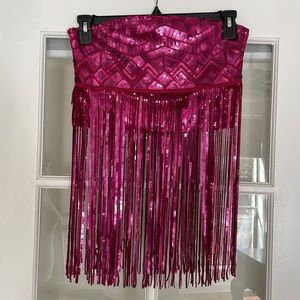 By Anthropologie Sequin Fringe Top